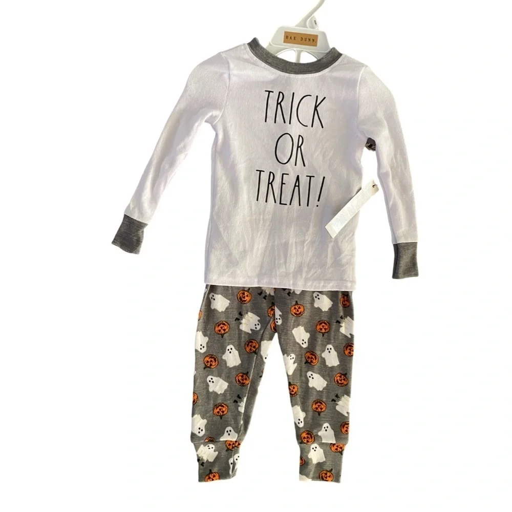 Rae Dunn Toddler Halloween Pants and Long Sleeve Shirt NWT Size 2T